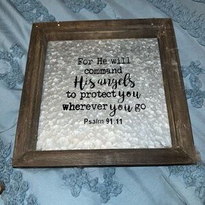Wooden Framed Inspirational Wall Art